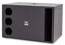 SW110AV2 Very compact active band-pass sub-woofer for portable systems and fixed installations 10 woofer with 2 x 2.