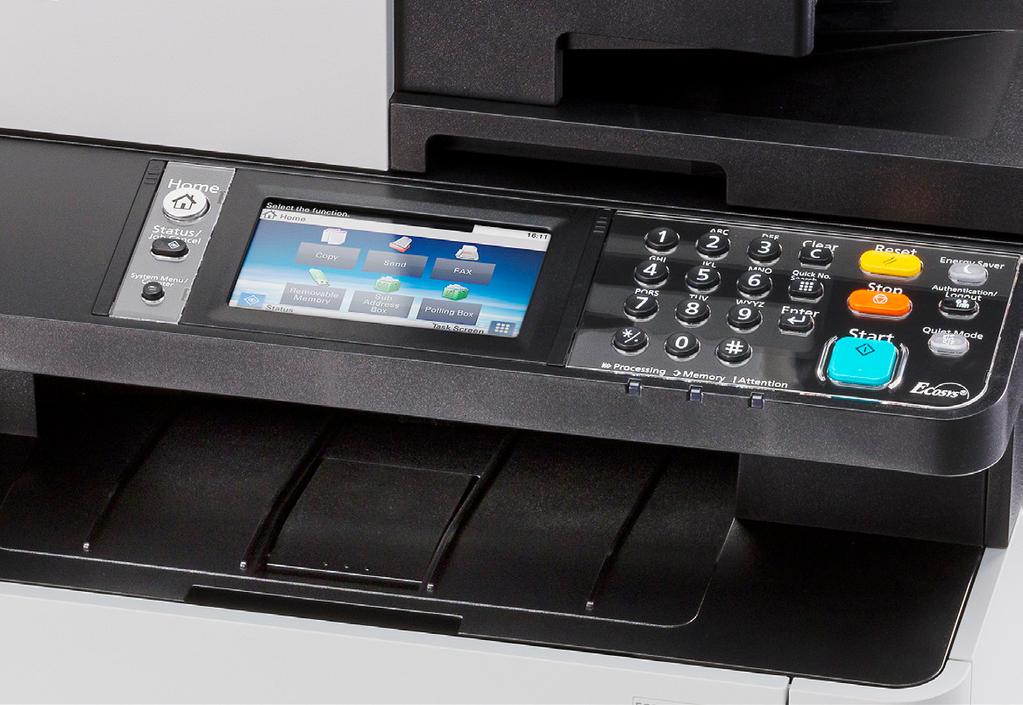 ECO-FRIENDLY DESIGN. Kyocera recognizes the burden that business activities can place on the environment.