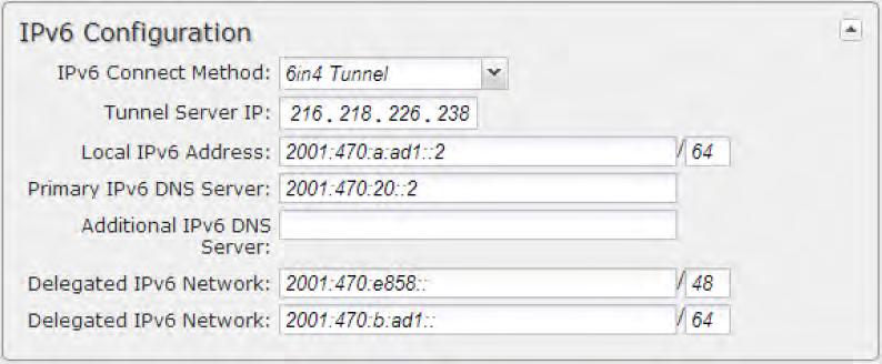 6in4 Tunnel The 6in4 tunnel mode utilizes explicit IPv4 tunnel endpoints and encapsulates IPv6 packets using 41 as the specified protocol type in the IP header.