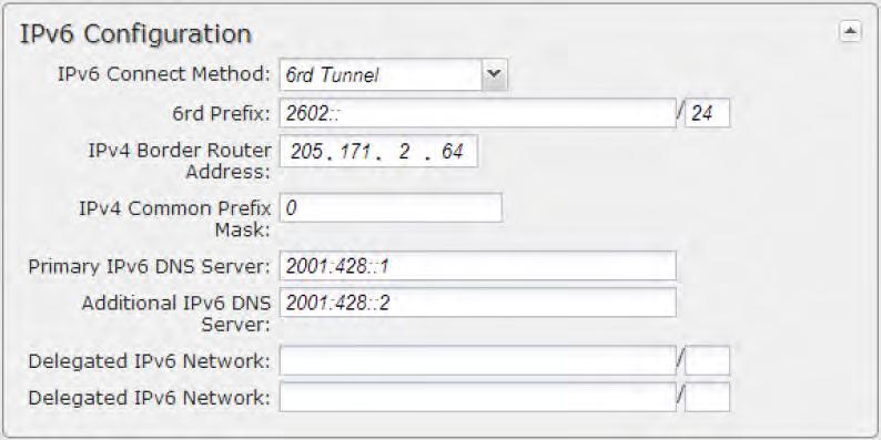 6rd Tunnel IPv6 Rapid Deployment (6rd) is a method of IPv6 site configuration derived from 6to4.