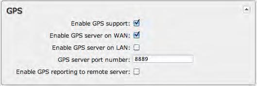 8.1.5 GPS If you have an attached device with GPS support, you can enable a graphical view of your router s location which will appear in Status GPS.