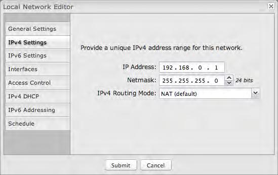 IPv4 Settings: IP Address: This is the address used by the router for local area network communication. Changes to this parameter may require a restart to computers on this network.