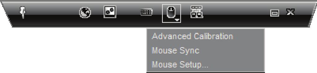 Using the Switch from a Remote Console Mouse Configuration and Settings Mouse-Pointer Alignment When working remotely at the client computer, two mouse pointers will appear: one for the client