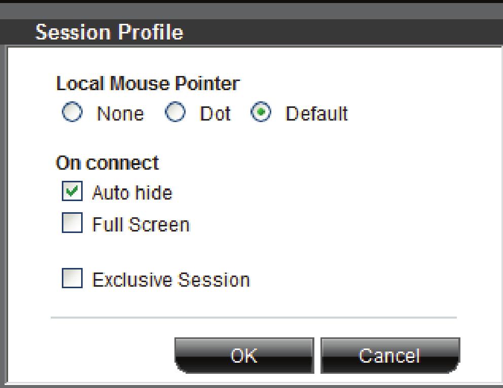 Using the Switch from a Remote Console Additional Features When you click in the quick-access toolbar, a menu will appear. From this menu you can access your connected servers.