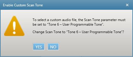 Choose the Select Tone from PC button to navigate to