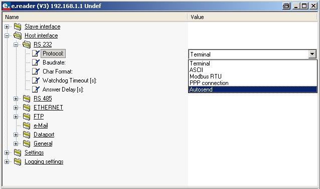 CONFIGURATION 5.3.2 Host Interface To connect the e.reader to a host there are several interfaces available. The most important interface is the Ethernet.