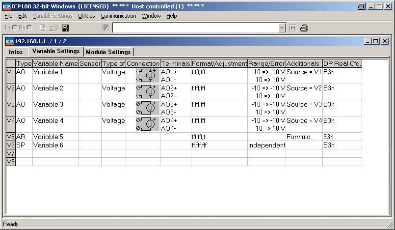 CONFIGURATION 5.7.1 Configuration of e.bloxx variables Now configure the measurement functions of every variable of the just added e.bloxx. Therefore double-click on the e.