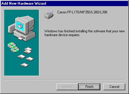 12 Enter the name of the printer you want to use click [Finish]. 2 Installing Printer Driver If you accept the default printer name, leave the edit box as it is click [Finish].