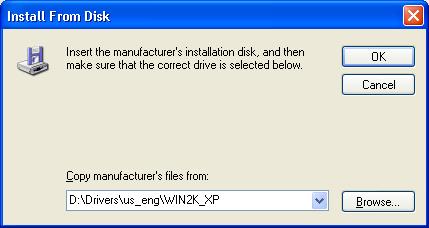 For example, if your CD-ROM drive is "D:", the path name of the folder would be