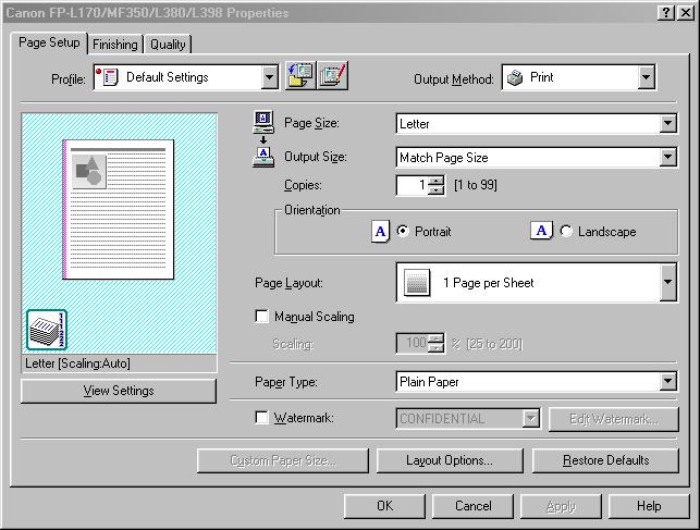 2 Click [Properties]. 3 From the [Printers] folder Printer Properties 1 From the [Start] menu, select [Settings] [Printers].