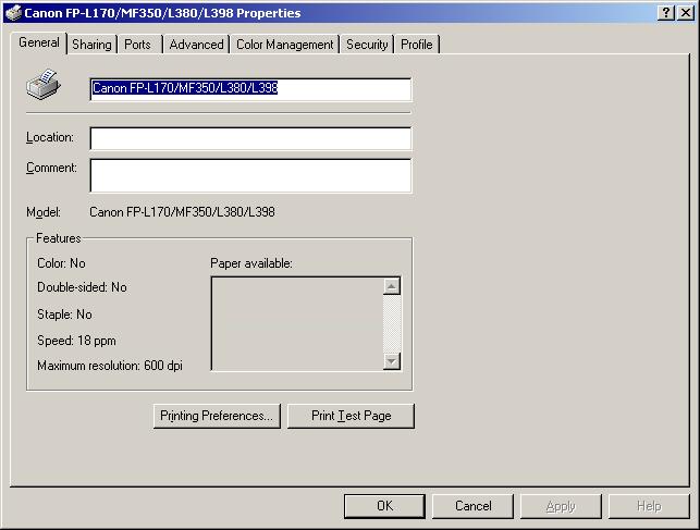 1 From the [Start] menu, select [Settings] [Printers] (in Windows XP, [Printers and Faxes]). The [Printers] (in Windows XP, [Printers and Faxes]) folder appears.