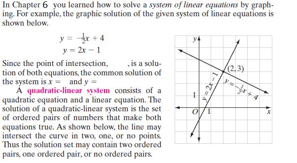Day 5: System of Equations SWBAT: Graph the