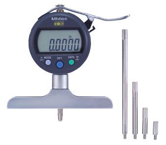 Application Products ABS Digimatic Groove Gage Contact point Best suited for measuring the depth of narrow grooves on 1 Anvil cylindrical workpieces The contact point and measuring face of the anvil