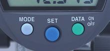 to an external device) Data hold (when no external device is connected) Switches between the ABS (preset) and INC (zeroset) measurement modes INC measurement mode Zeroset using a reference gage to