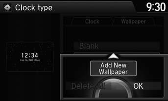 Interface Settings Wallpaper Settings Wallpaper Settings Select, delete, and import wallpaper pictures for display on the screen.