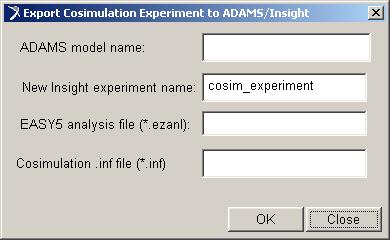Process: Export modified experiment - Customized dialog box and