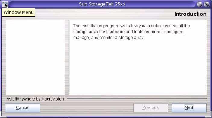 For example, execute the following command for Solaris to display the Upgrade Utility Introduction screen:./smia-sol-03.35.01.16.bin FIGURE 1-1 Upgrade Utility Introduction Screen 6.