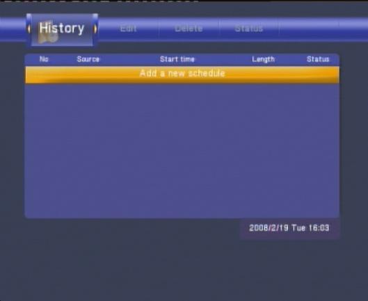 6.5 History (1) Select the History tab on the menu bar.