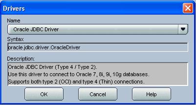Server (Data Server) User Password <host> SH <password> Where <Oracle_SID> is the SID of the source Oracle system, <host> is the hostname or IP Address of the Oracle system, <password> is the