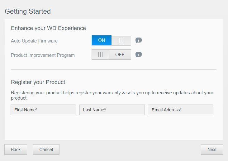 5. Turn the Product Improvement Program to OFF (simply click on the ON button) and do not fill out any of the