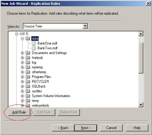 3. Configure the replication pair, setting the new source system to be the