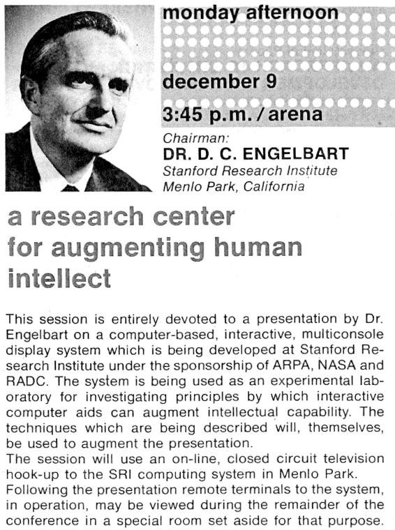Engelbart s Demo (1968) First Mouse Papers and