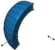 Page 240 4. Click the Mesh button. An Extrusion Mesh with Rotation.2 object appears in the specification tree and a 3D extrusion by rotation mesh part is created. 5.