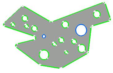 Page 67 Faces: please refer to Removing Faces. 2. Click a green hole. It is turned blue and will then be ignored by the mesher. 3. Click a blue hole.