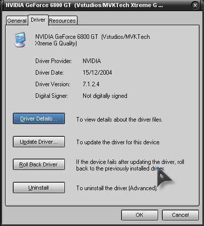 Driver Details Update Driver Roll Back Driver Uninstall Troubleshooting When you start the computer in Safe mode, your video adapter resolution and colors may temporarily change in such a way that