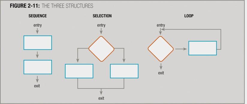 Understanding the Three Basic Structures (continued) Each structure has one entry and one exit point Structures attach to others only at entry or exit points Programming Logic and Design,