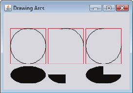 654 Chapter 15 Graphics and Java 2D Fig. 15.25 Creating JFrame to display arcs. (Part 2 of 2.) 15.