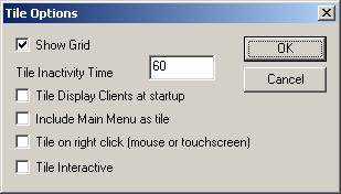 Auto-hide Group Selector This checkbox, if selected, will hide the drop-down Display Client selector unless the mouse is hovering over the top center of the screen.