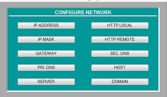 Once DHCP is disabled select settings and then populate the following fields. *IP Address = 192.168.0.