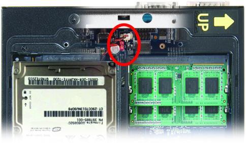 An appropriate fourpin-connector SW2 can be found at the back panel of the Shuttle XPC slim Barebone DS68U (pitch 2.54 mm).