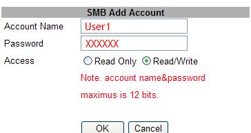 5. SAMBA Server (SMB) SMB server allows you to share data or files through LAN environment. A default guest folder is created and shared to all users from Turbo NAS.