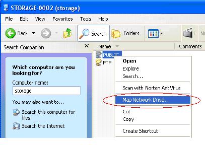 Key in the host name, (For example storage-xxxx ) in the Computer name column and then press Search button.