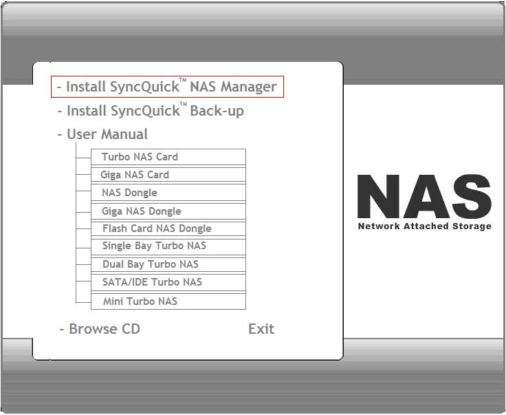 3. Search Turbo NAS by SyncQuick NAS Manager 1.