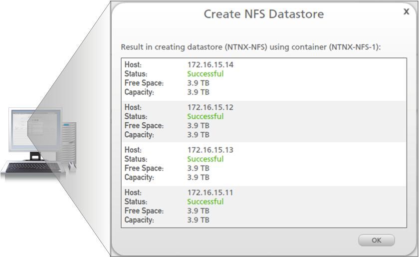 ESG Lab Review: Nutanix Complete Cluster 5 Nutanix reduces the complexity of provisioning and registration of new datastores into vsphere down to a few simple steps.