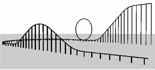 6 seg. 2 m/s 10 2 sec 11 m 52 s 9 10 2 1,009.8 m ( ) Maximum 5.2. ROLLER COASTER MODEL APPLICATION The second application example is a three-dimensional track model of a roller coaster with the geometry illustrated in Figure 13.