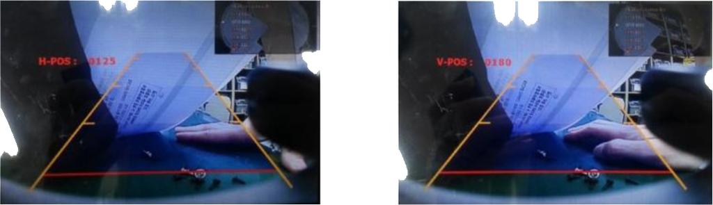 PAS SETUP: Adjusting the position of the parking guide line <H-POSITION> <V-POSITION> REAR TYPE: Select Rear Camera Recognition - CAN: By connecting CAN cable of the rear car gear.