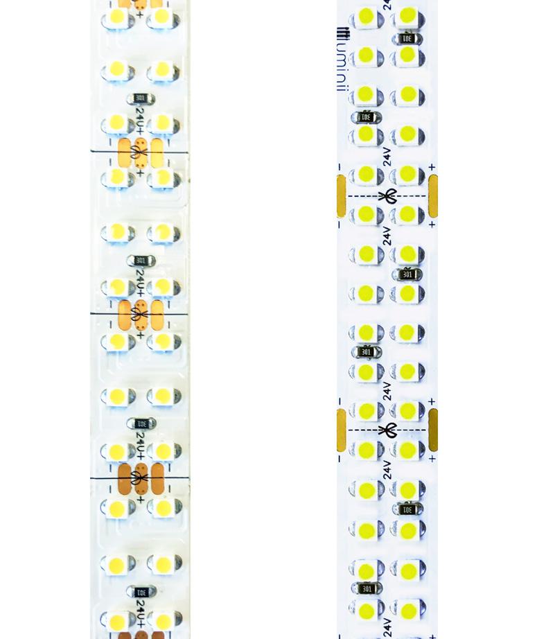 Line LED LL series double row is a small profile high performance LED strip.