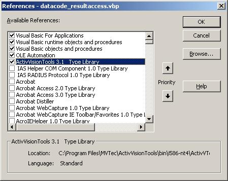 62 Tips & Tricks 4.3 Accessing Results Via the Programming Interface The previous chapters and sections showed how to use ActivVisionTools interactively, i.e., via the graphical user interfaces presented by the underlying ActiveX controls.