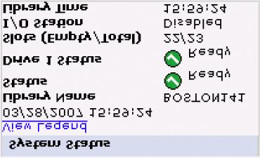 a77ug070 Figure 2-2. Web User Interface login page System Status The System Status screen is always present after login giving current status of the library. a77ug080 Figure 2-3.