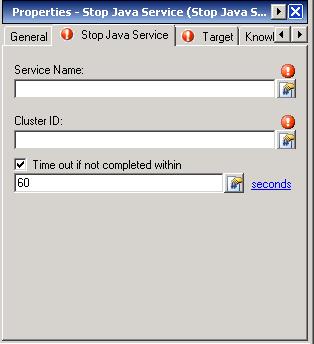Chapter 3 Using SAP Java Activities Defining Stop Java Service Activity Step 2 On the General tab, enter the following information: Display name Type Name of the activity. Display only.