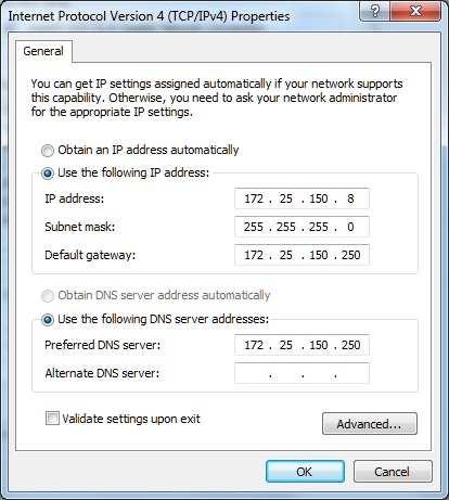 If the IP address of your PC and of your COMELIT AUDIO PLAYER are in the same subnet, you can continue with the setup.