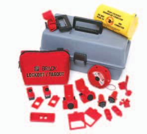 5 Group Lockout Hasp (65376) - Keyed-Different Kit only 105967 Breaker Lockout Pouch Personal Breaker Lockout Pouch 1 120/277V Clamp-On Breaker Lockout w/cleat (65396) 1 480/600V Clamp-On Breaker