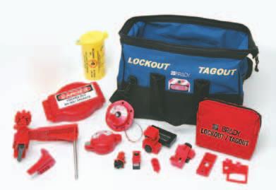 (51172) 99312 Electrical Lockout Toolbox Electrical Lockout Toolbox 1 Mini Cable Lockout (50940) 2 120V Snap-On Breaker Lockouts (65387) 2 120/277V Clamp-On Breaker Lockouts w/cleats (65396) 2