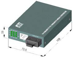 1. Introduction The 10/100BASE-TX to 100BASE-FX media converter series provides a media conversion allowing high-speed integration of fiber optic and twisted-pair segments.