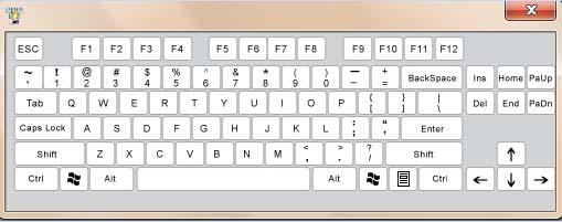 2. Use of keyboard: Click any area within title bar of the on-screen keyboard and drag to move it.