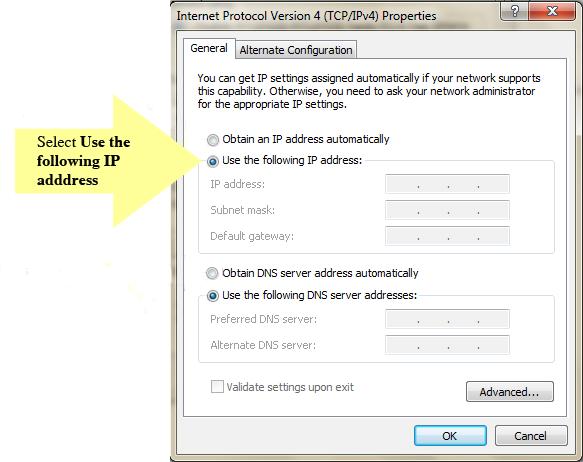 Step 7: Click OK to save the changes. Following are the steps of operating network: 1.